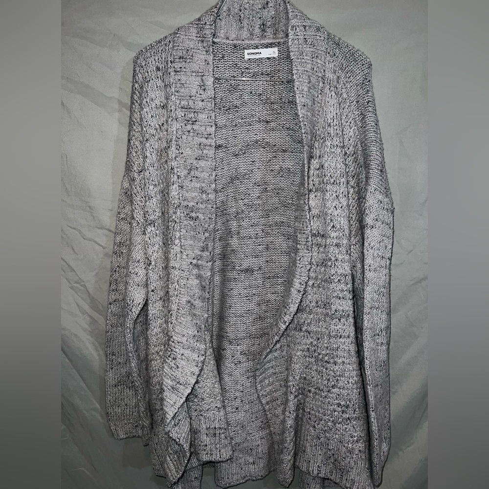 Sonoma Heathered Gray Women's Cardigan
